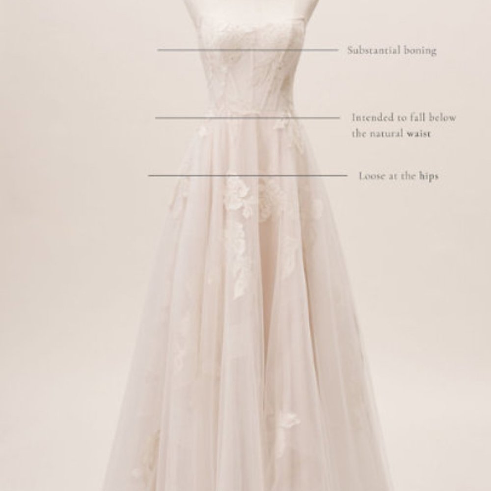 BHLDN Willowby Watters Harmony Gown Size 6 NEW - Picture 7 of 14